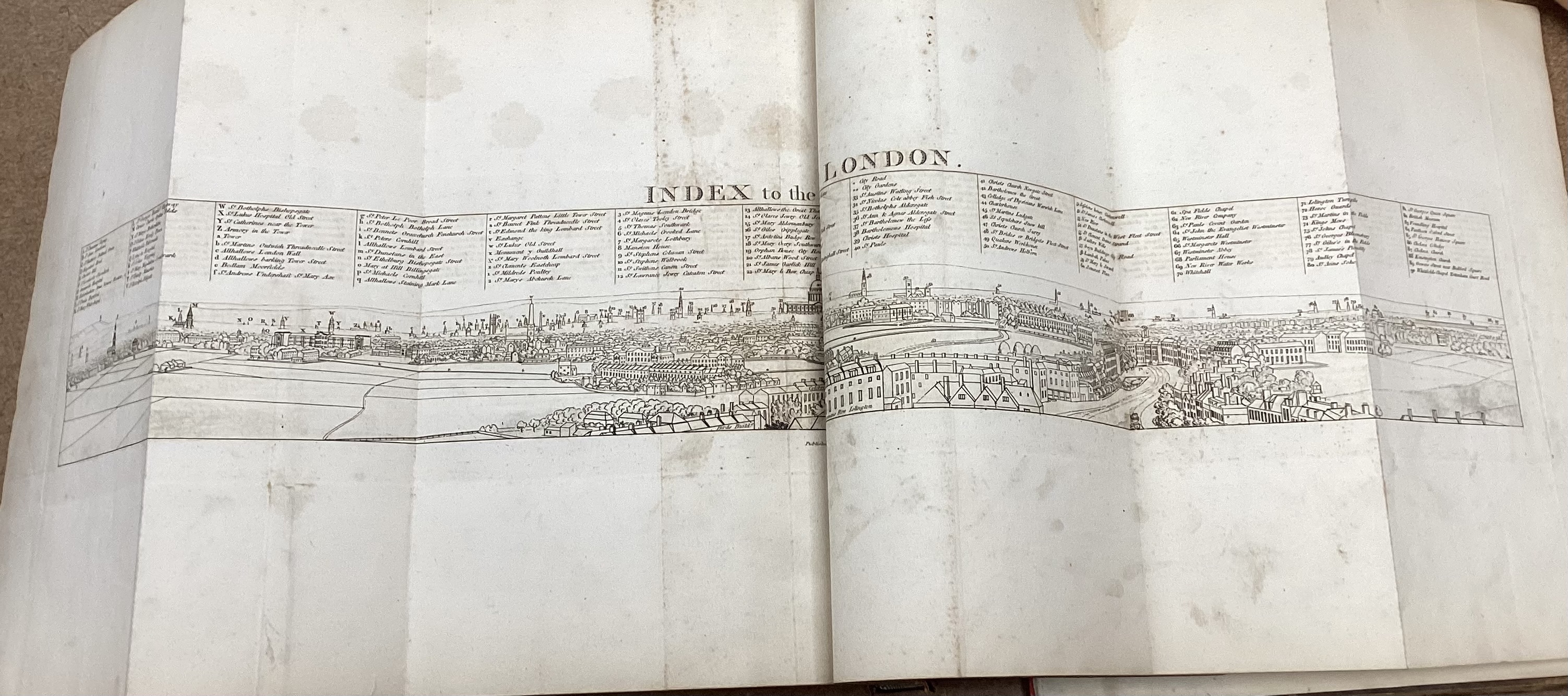 Hunter's History of London and its Environs by rev. Henry Hunter, published 1811, volumes I & II with engraved plates and folded maps